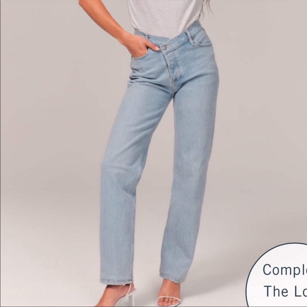 Abercrombie & Fitch high rise dad jeans
